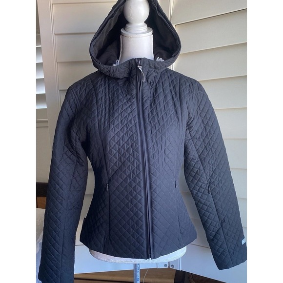Pacific Trail Pac Tech Performance Ski Jacket Women M Black Quilted Waterproof - Picture 1 of 11